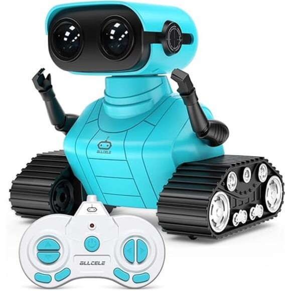 Robot Toys, Rechargeable RC Robots for Kids Boys, Remote Control Toy with Music - Picture 7 of 7